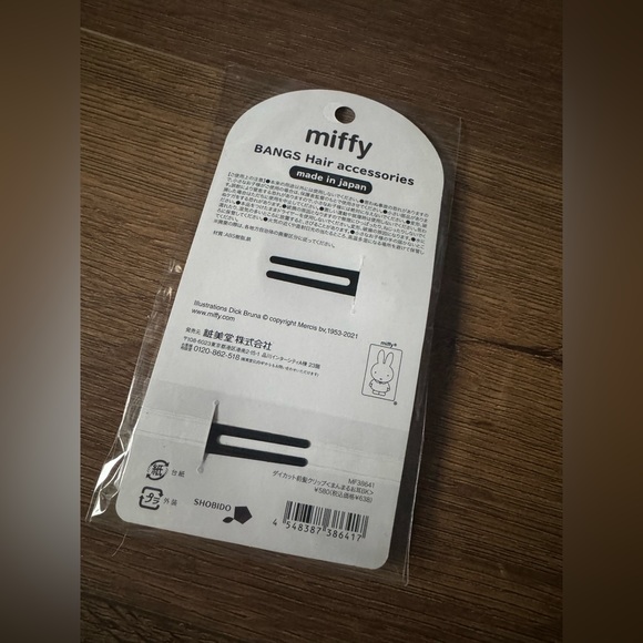 MIFFY-Imported (NWT) 2 Black Hair Clips - Picture 2 of 6